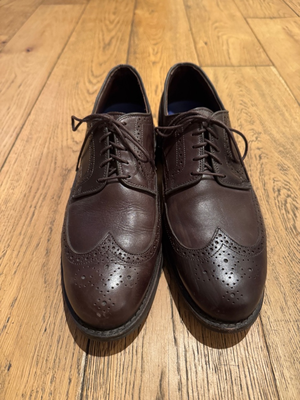 Allen Edmonds Men's Brown Leather Wingtip Dress Shoes
